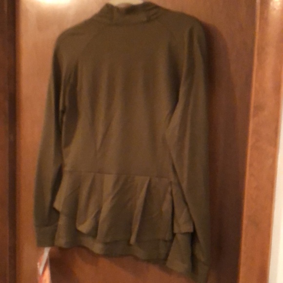 NWT SERENA WILLIAMS STUNNING PEPLUM JACKET GREEN M - Picture 3 of 6